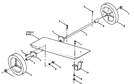 Wheel Kit Diagram and Parts List for 8865-7-L4000  Briggs and Stratton Generator